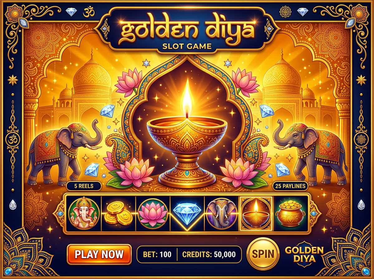 Golden Diya slot game preview